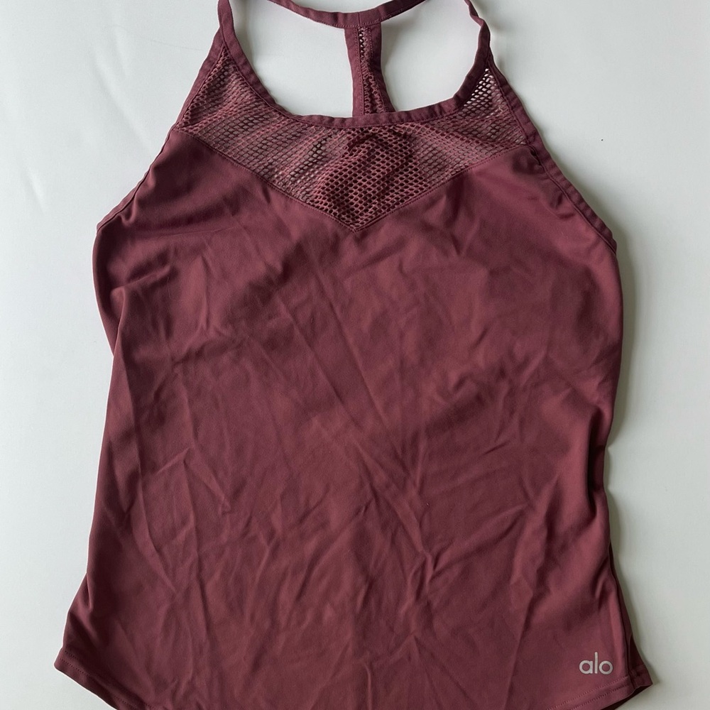 Alo maroon/Burgundy Tank Top